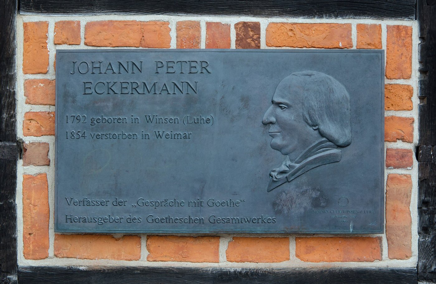 Winsen Eckermanntafel am Marstall