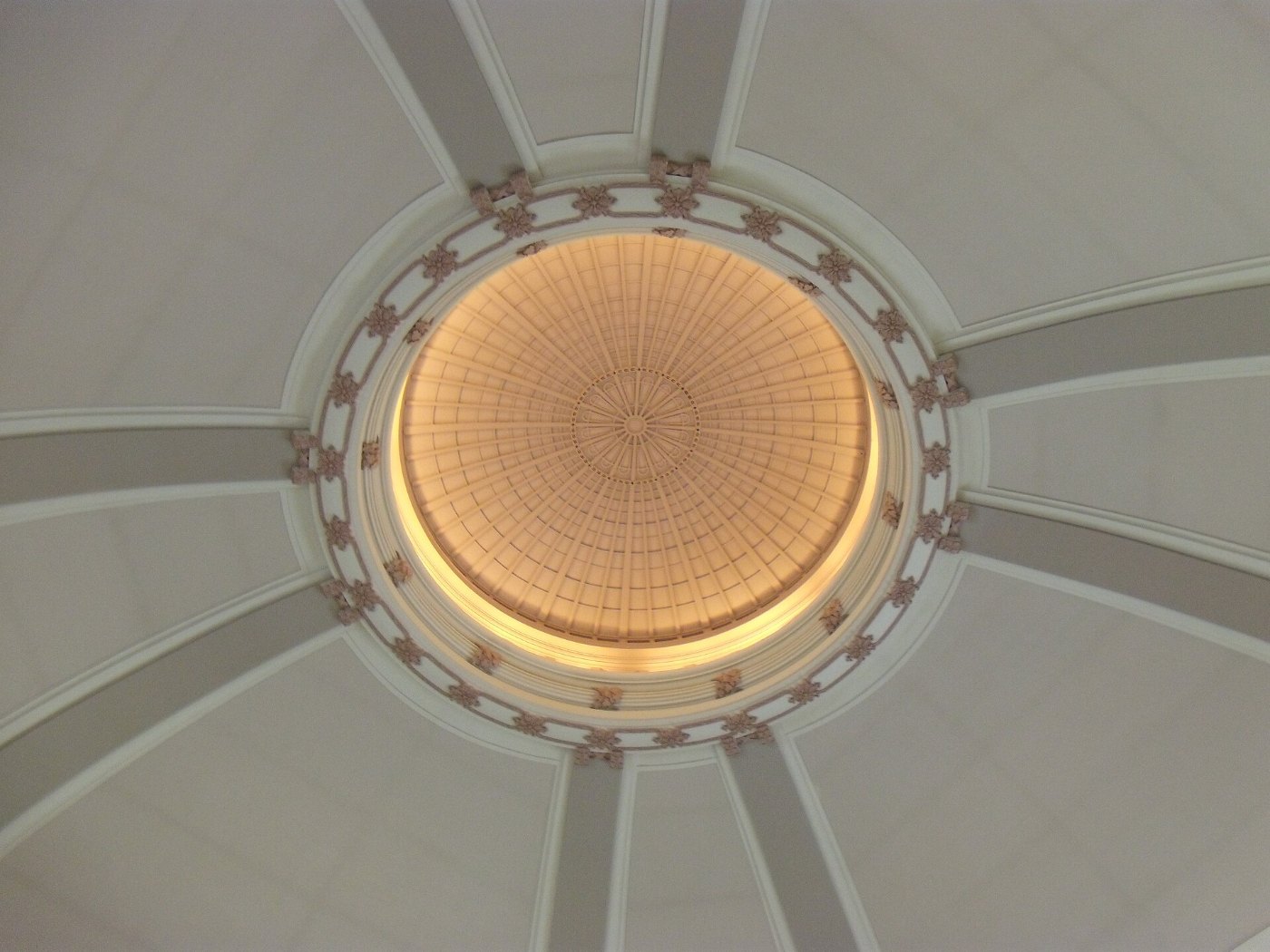 Rotunda ceiling in Union Station, Winnipeg Manitoba