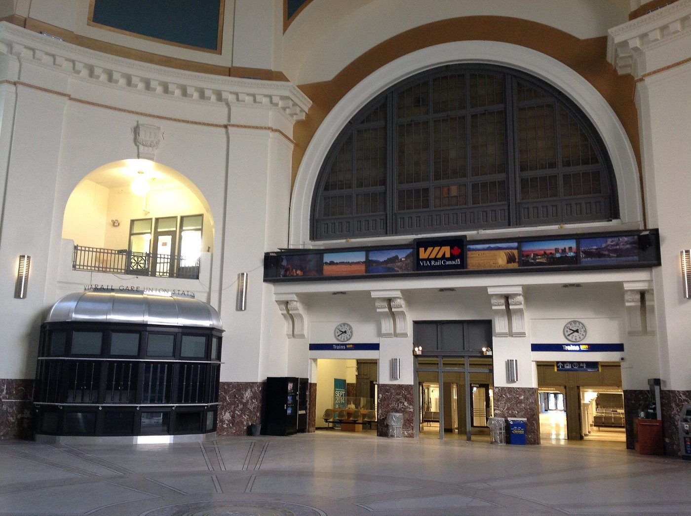 Central hall of Winnipeg Union Station