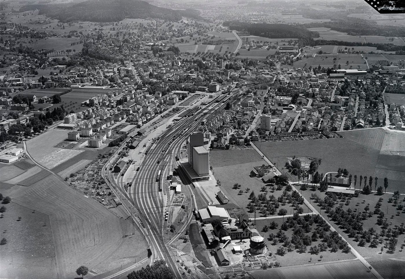 Silo und Bahnhof Wil SG (1963)