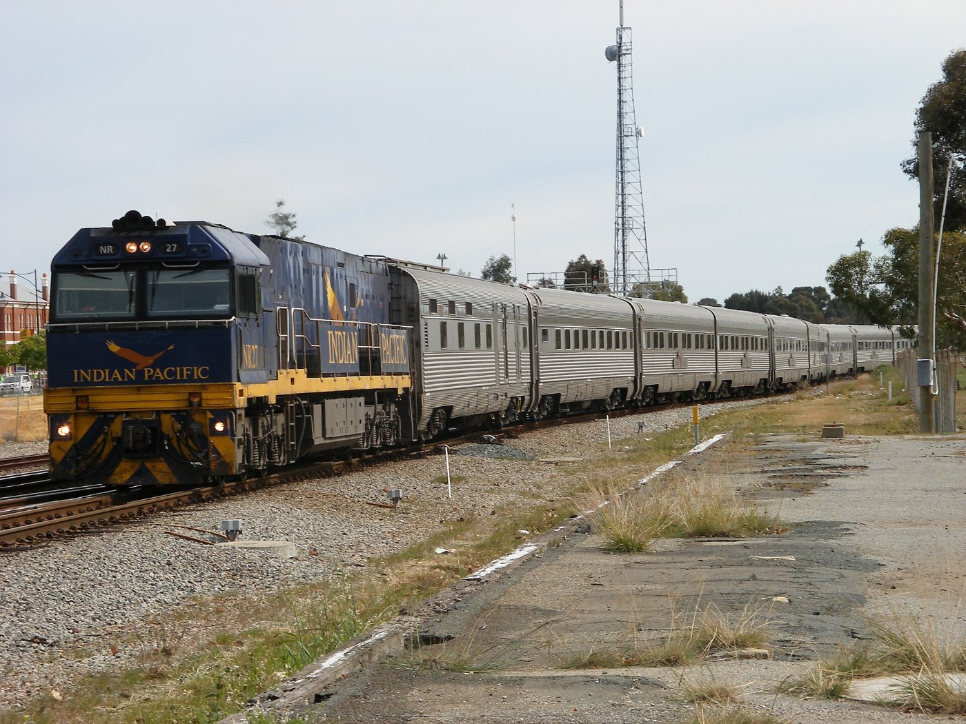 NR27 in Indian Pacific livery