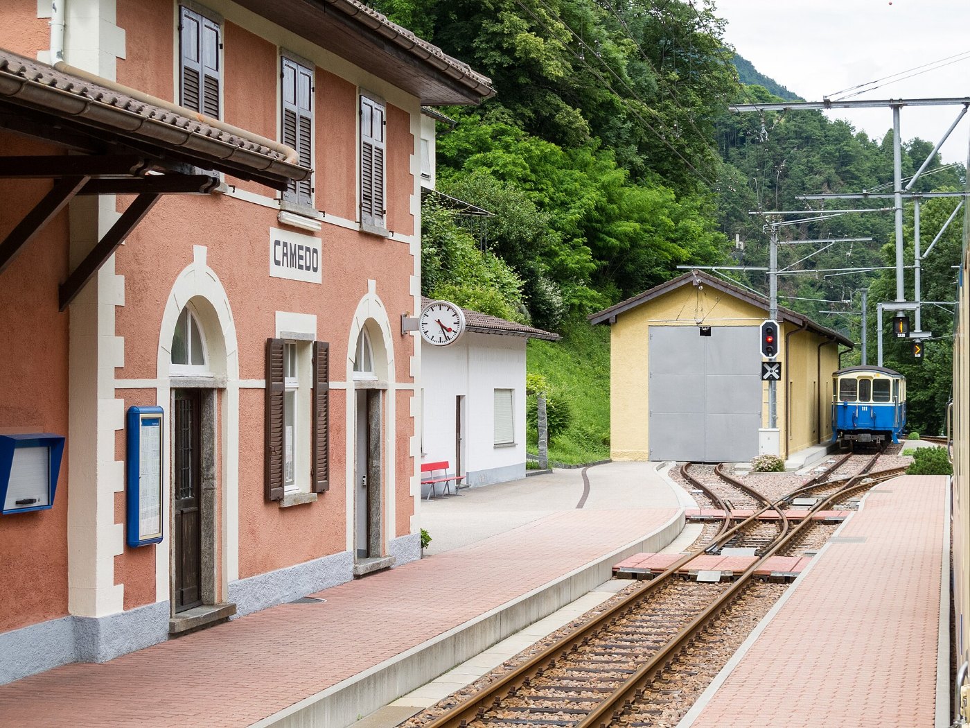 Bahnhof Camedo der Centovallibahn