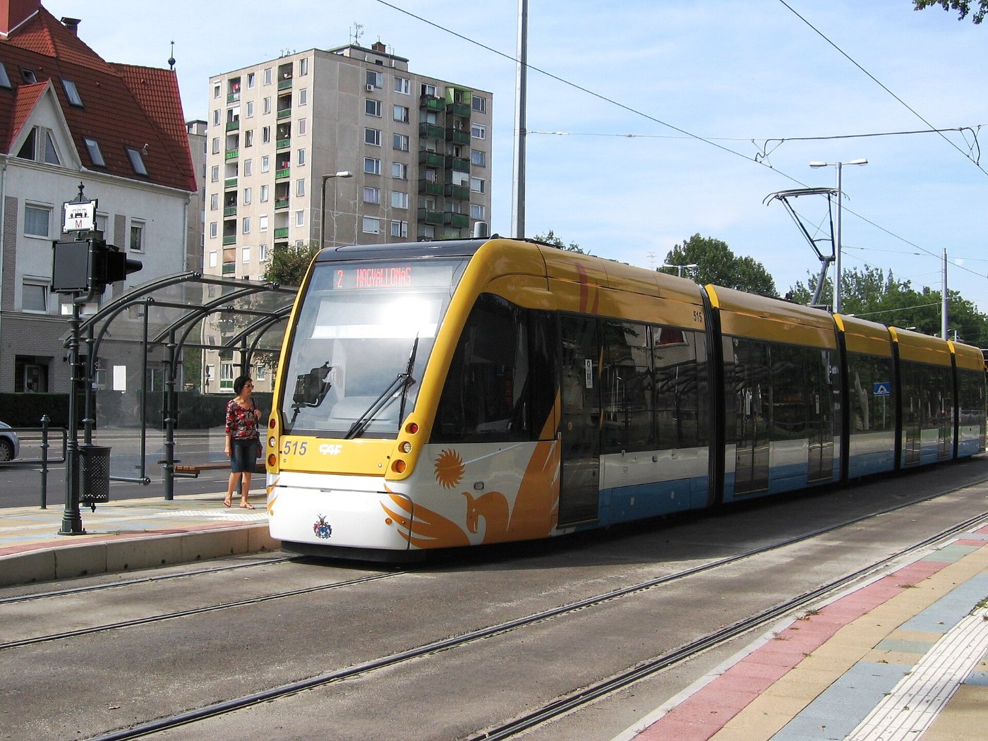 Villamos a Csemete utcánál