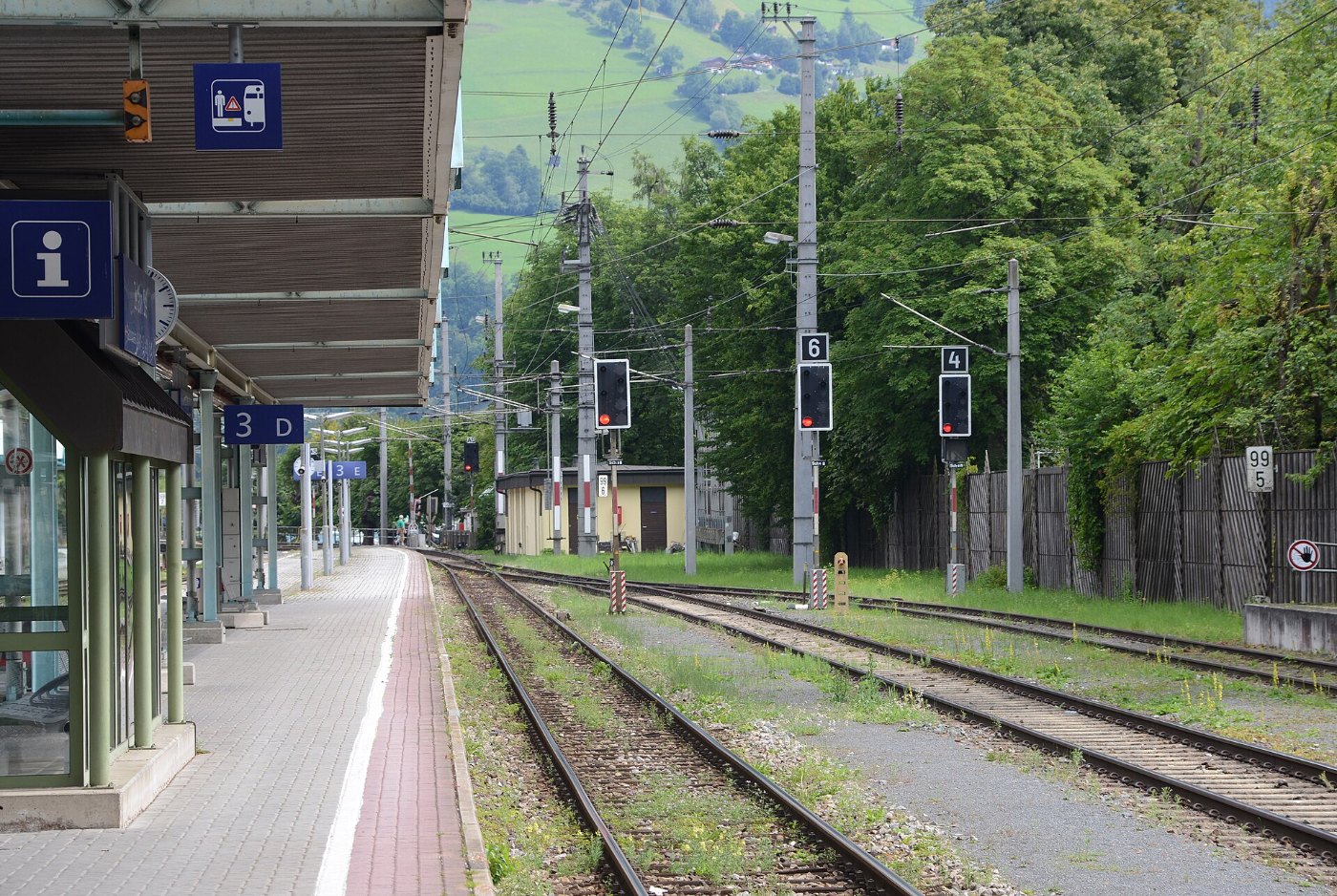 Bahnhof Zell am See Bahnsteig 3