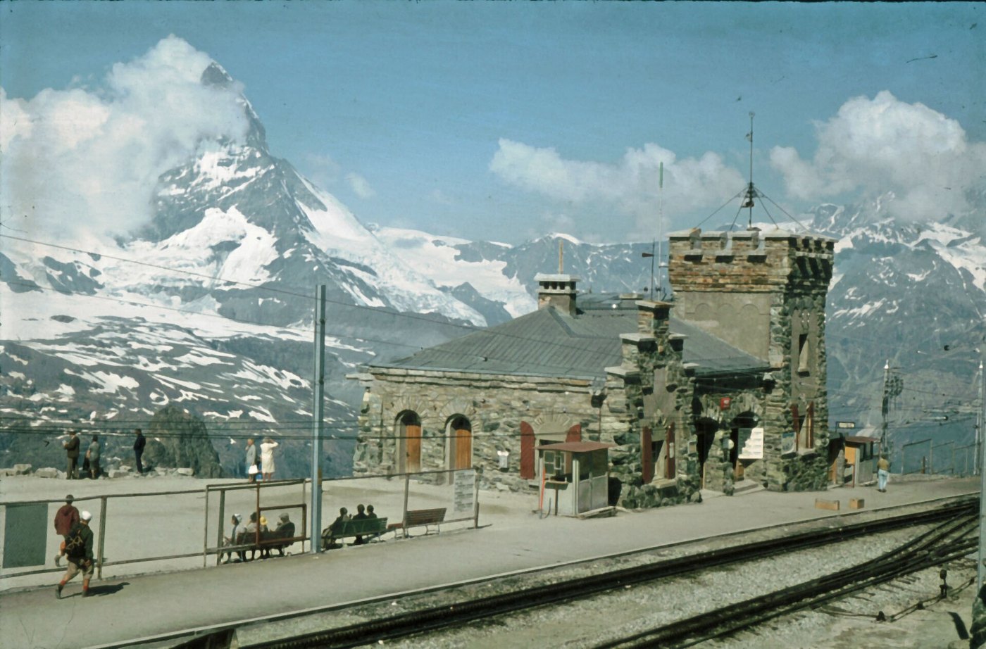 Gornergrat year 1969 with Matterhorn Cervino 4478 m panoramio
