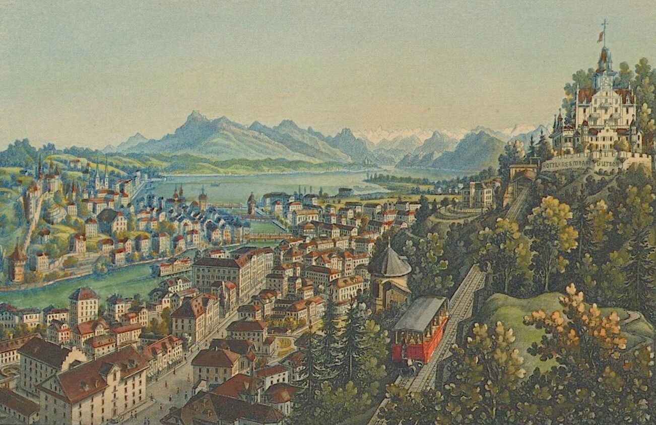 Lucerne, Rigi, Gütsch, Gütschbahn (ZHB )