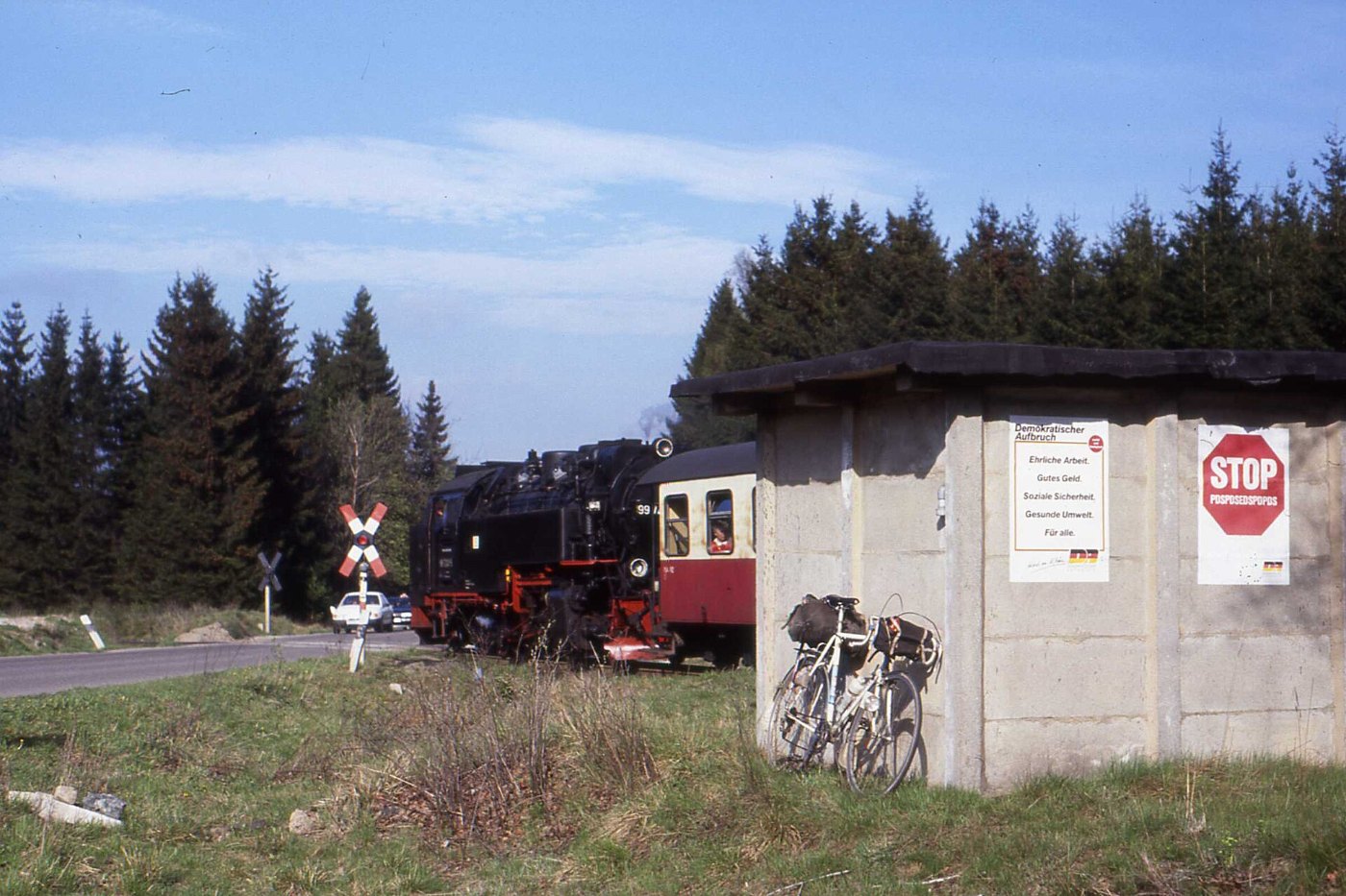 Wahlplakate,DDR Political Posters, Demokratische Aufbruch, Harzquerbahn,