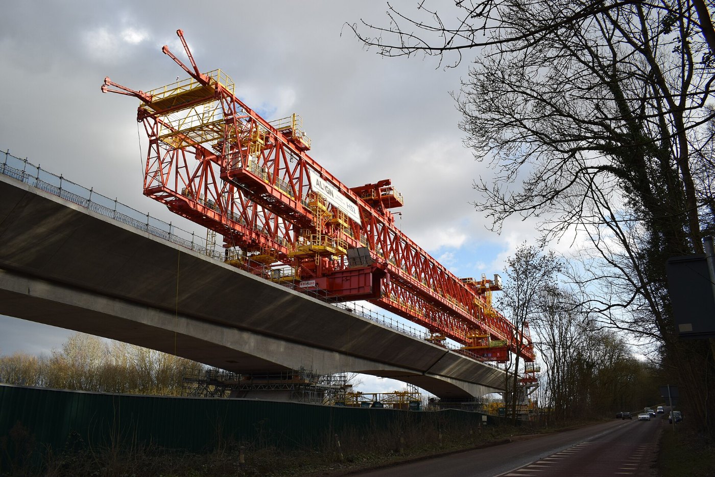 HS2 Colne Valley Viaduct Under Construction Jan 31 2023 Bridging Machine