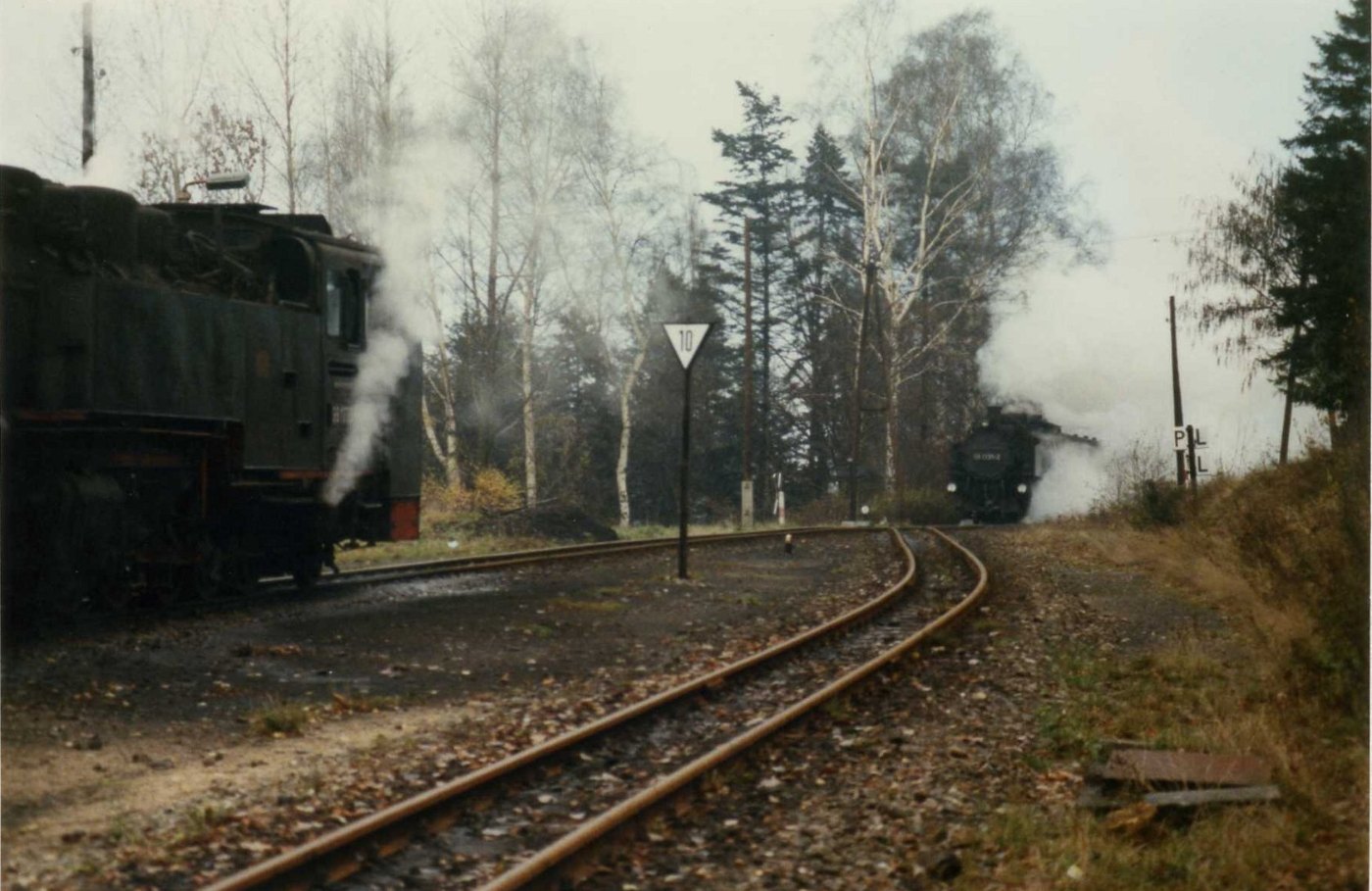 Einfahrt Bahnhof Jonsdorf,Zittau Oybin Jonsdorf Schmalspurbahn. 10 Novem