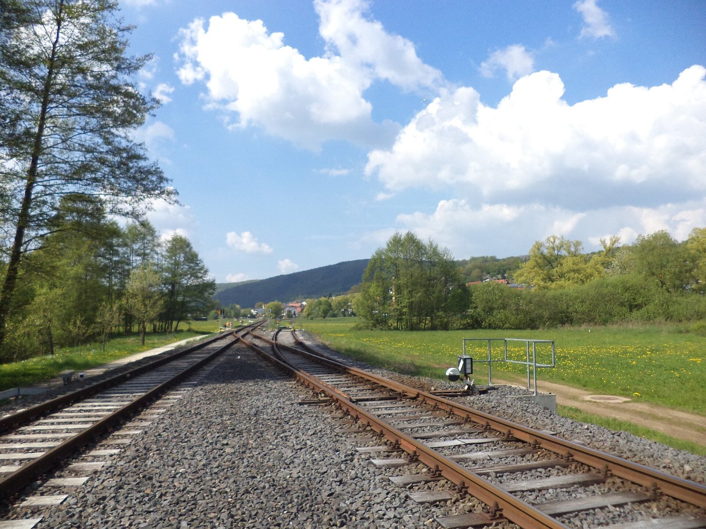 Gleise der Kahlgrundbahn