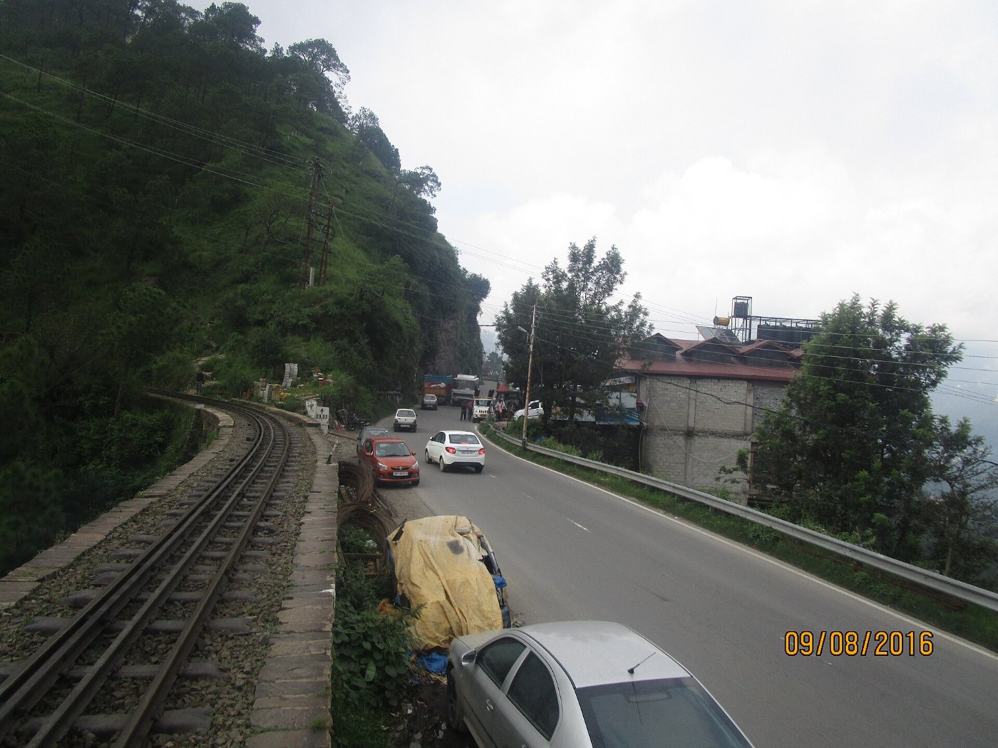 Kalka Shimla railway and NH 5