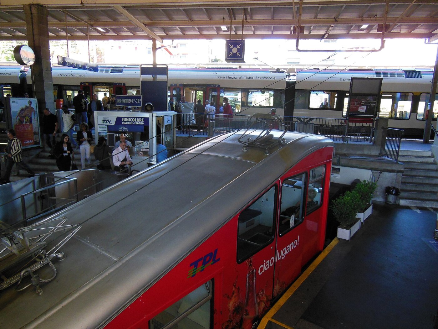 Lugano Città–Stazione funicular 02