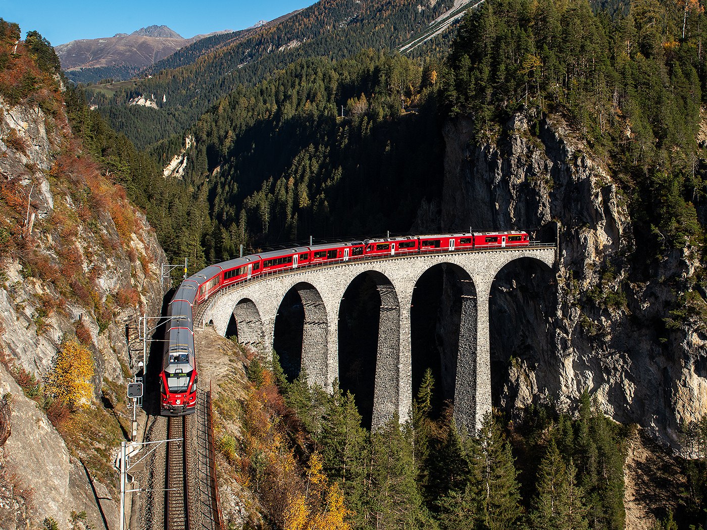 Allegra, Alvra, Landwasser viaduct, Tiefencastel–Filisur, 26.10.2019