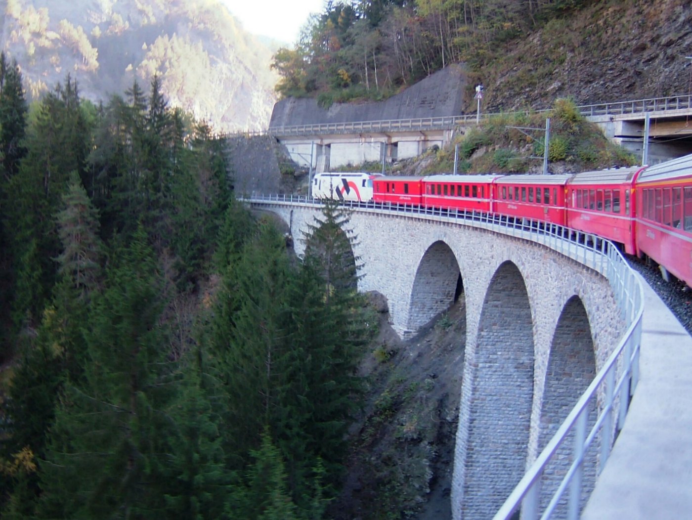 2007 10 Albulabahn 01 Thusis Tiefencastel 05