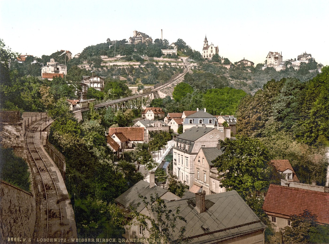Dresden Loschwitz Standseilbahn 1900