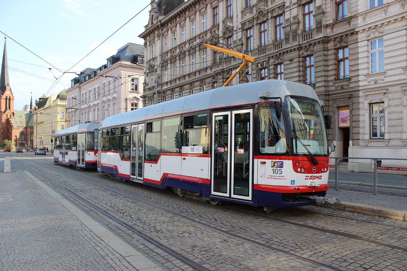 Olomouc, konci k sobě spřažené tramvaje (1)