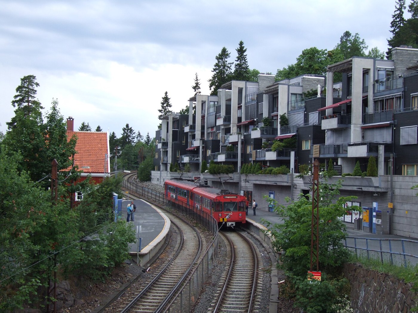 Oslo T bane. Holmenkolen station