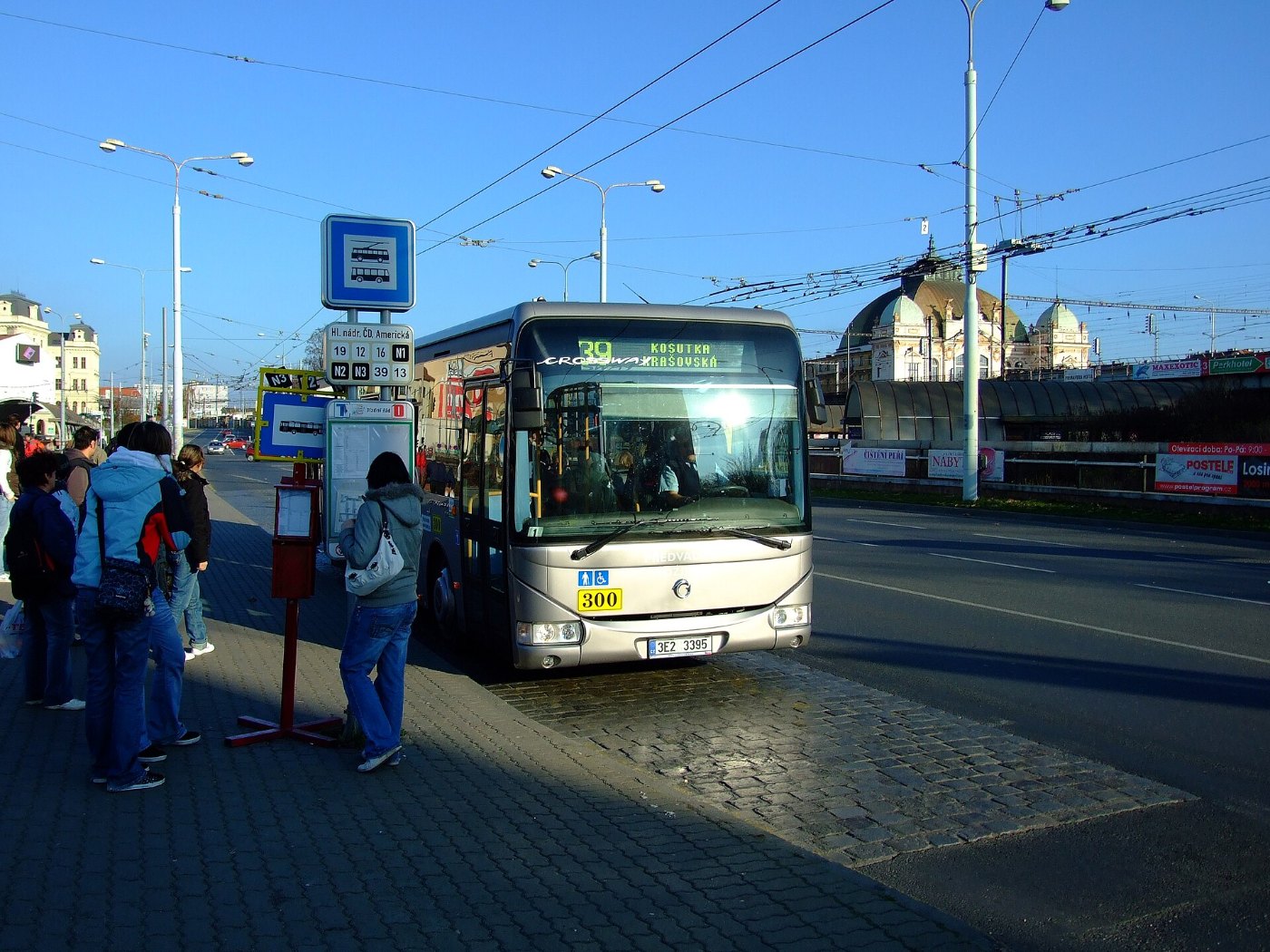 Plzeň, Americká, autobus Irisbus Crossway LE