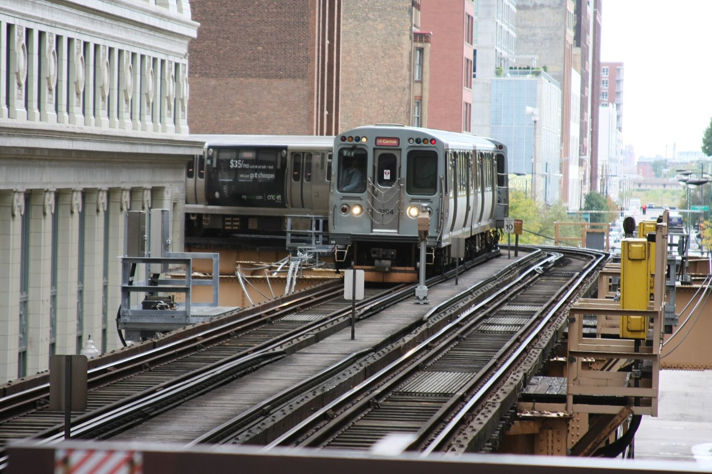 Hochbahnzug der Chicagoer L