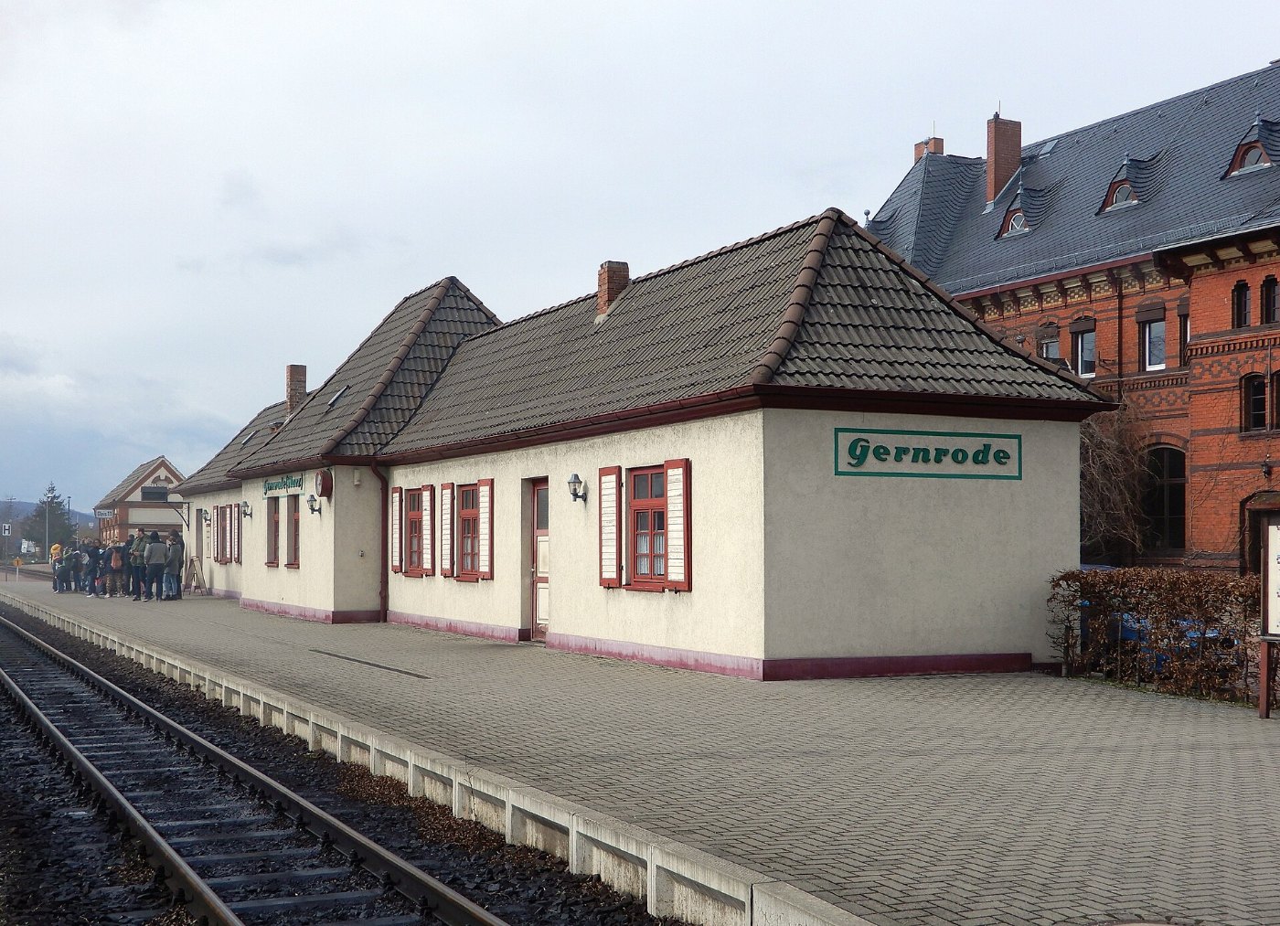 Bahnhof Gernrode 2019 03 19 Selketalbahn 01