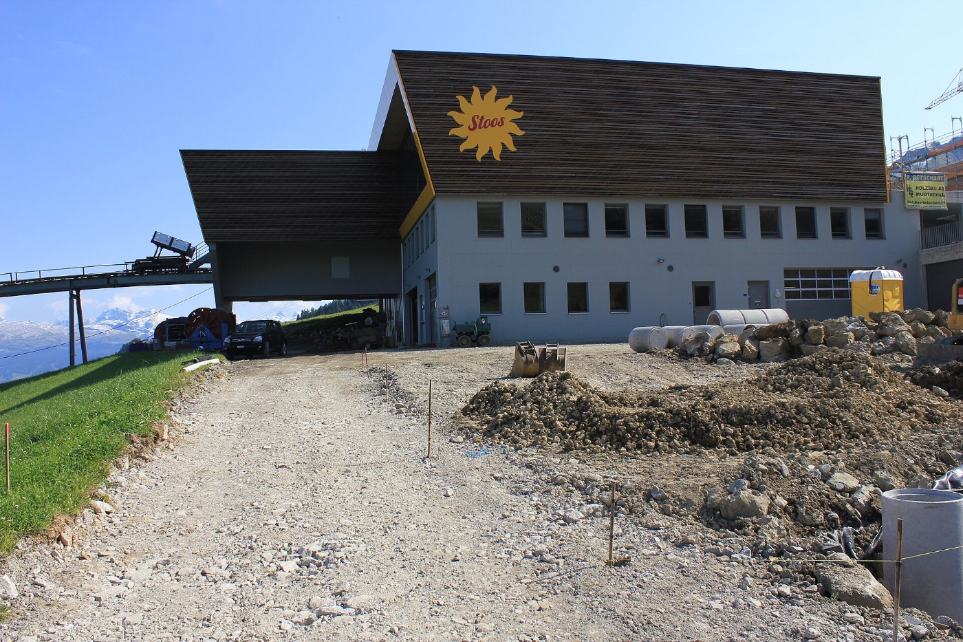 Bergstation der neuen Stoosbahn im Bau (2)