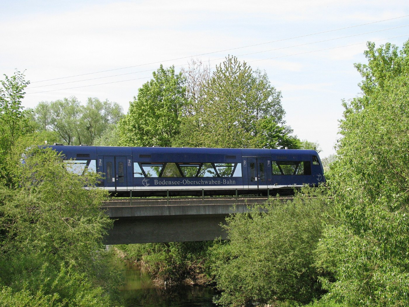 Zug auf der Württembergischen Südbahn