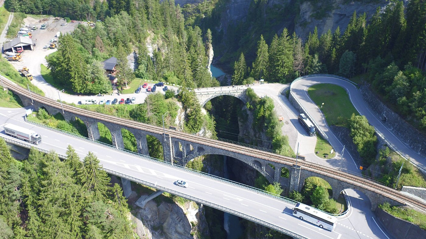 Bridges of Solis 2, aerial photography