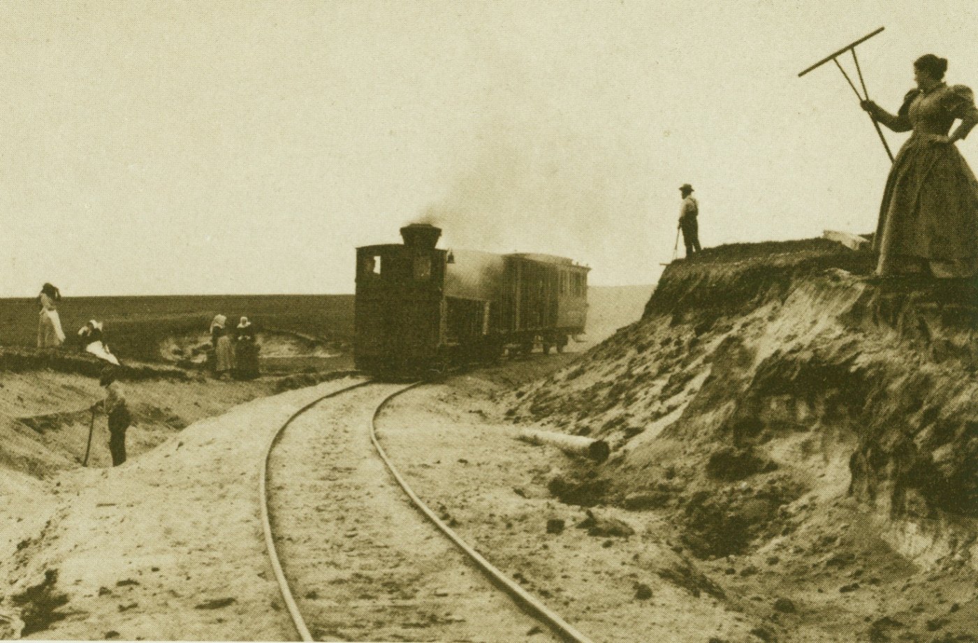 W Dreesen Sylt. Ostbahn in der Munkmarscher Heide (1894 b129)