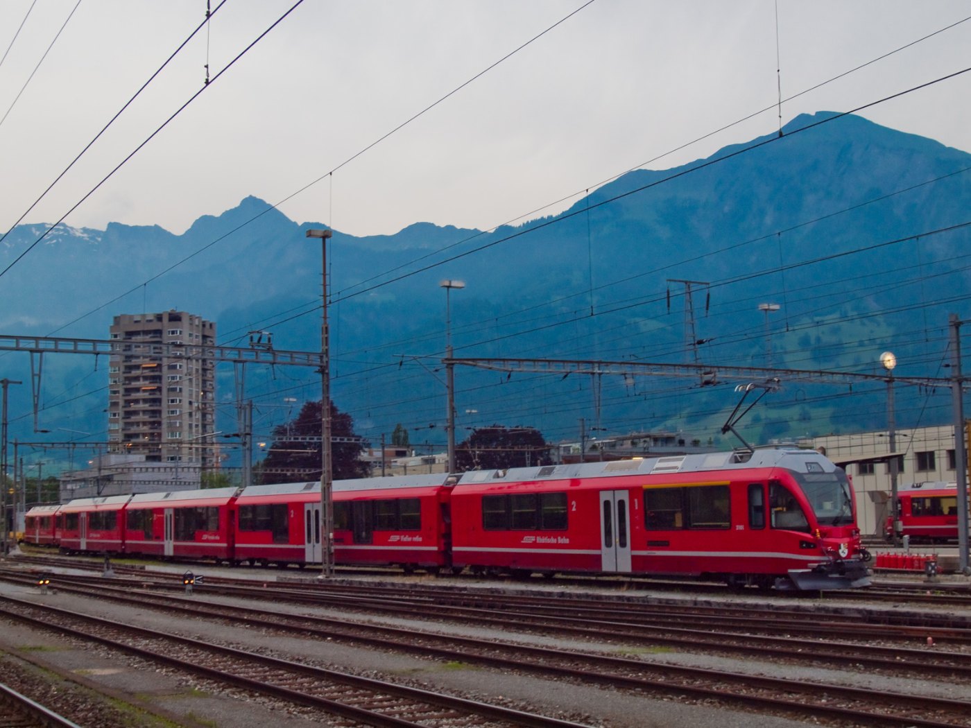 New RhB multiple unit at Landquart