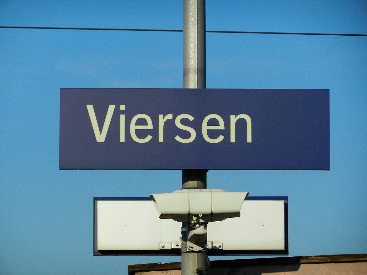 Bahnhofsschild Viersen