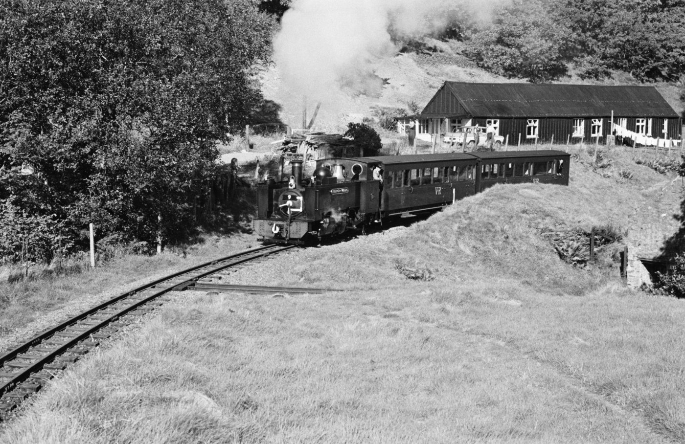 Vale of Rheidol railway between Aberystwyth and Devils Bridge, and Snowd
