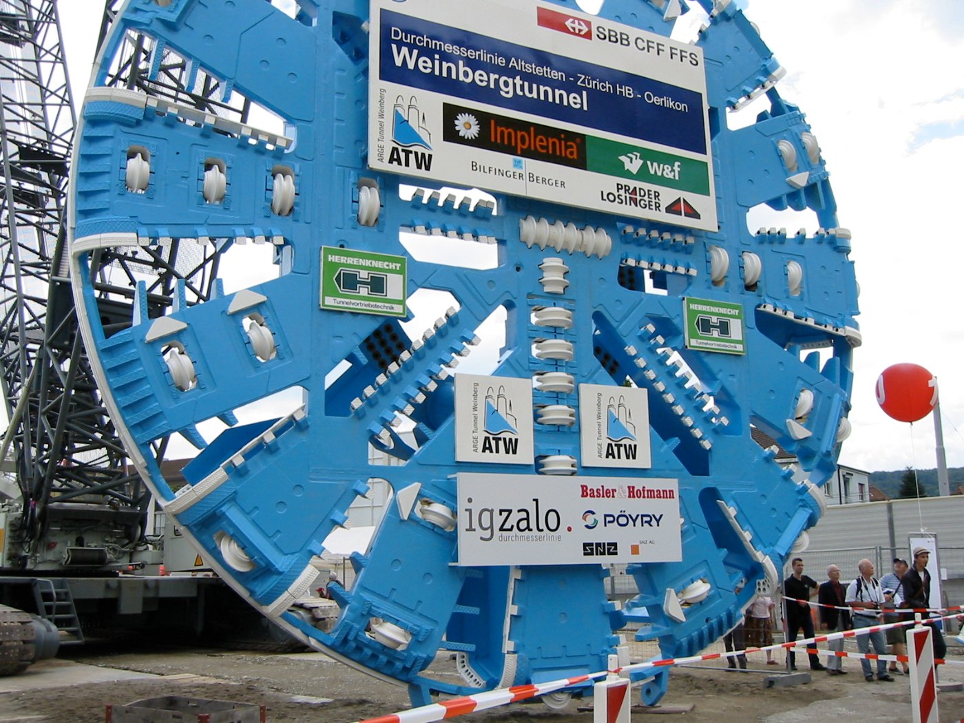 Durchmesserlinie Altstetten ZHB Oerlikon Tunnel Bohrmaschine