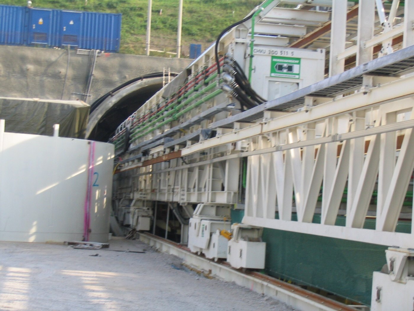 Westportal bei Chorherrn mit Tunnelbohrmaschine