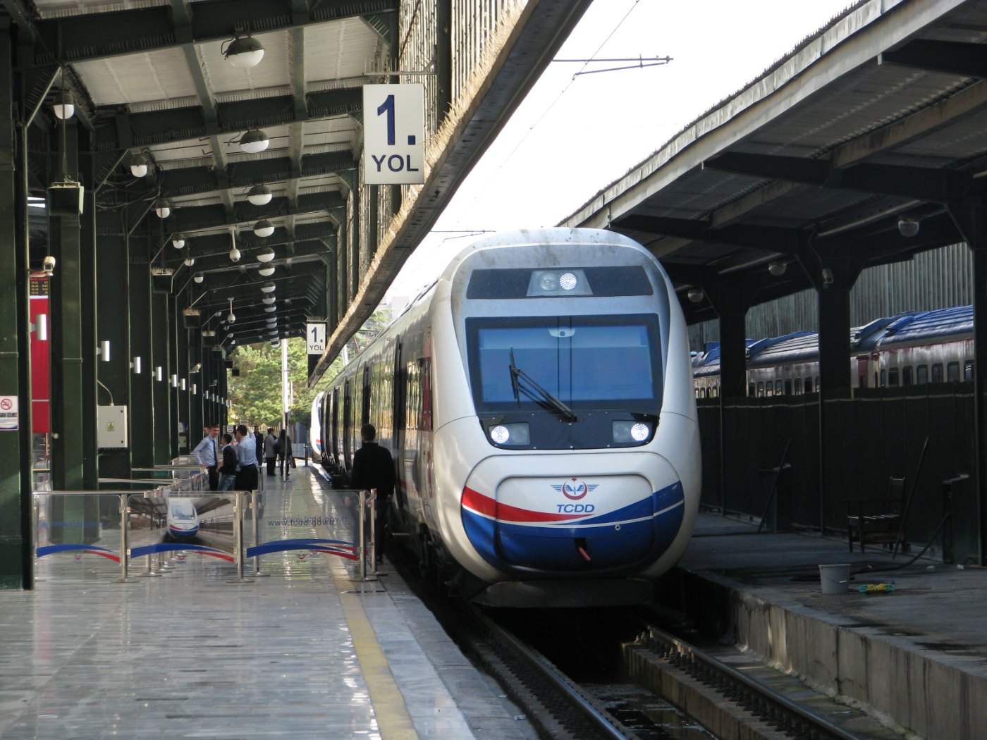 YHT Train at Ankara Central Station 2012